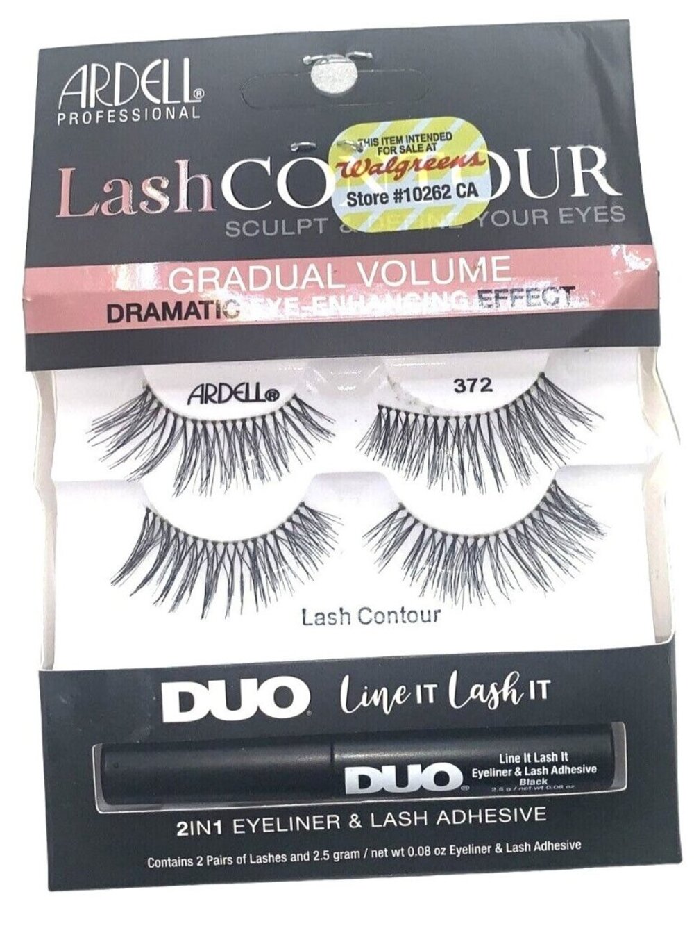 2 Pairs Ardell False Eyelashes Lash Contour 372 Dramatic Eye Enhancing Lashes